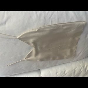 Rag and bone silk tank top cream